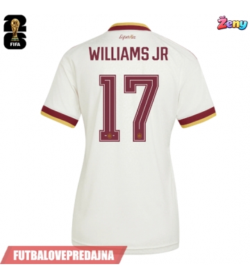 Lacne Ženy Futbalové dres Španielsko Nico Williams #17 MS 2026 Krátky Rukáv - Preč